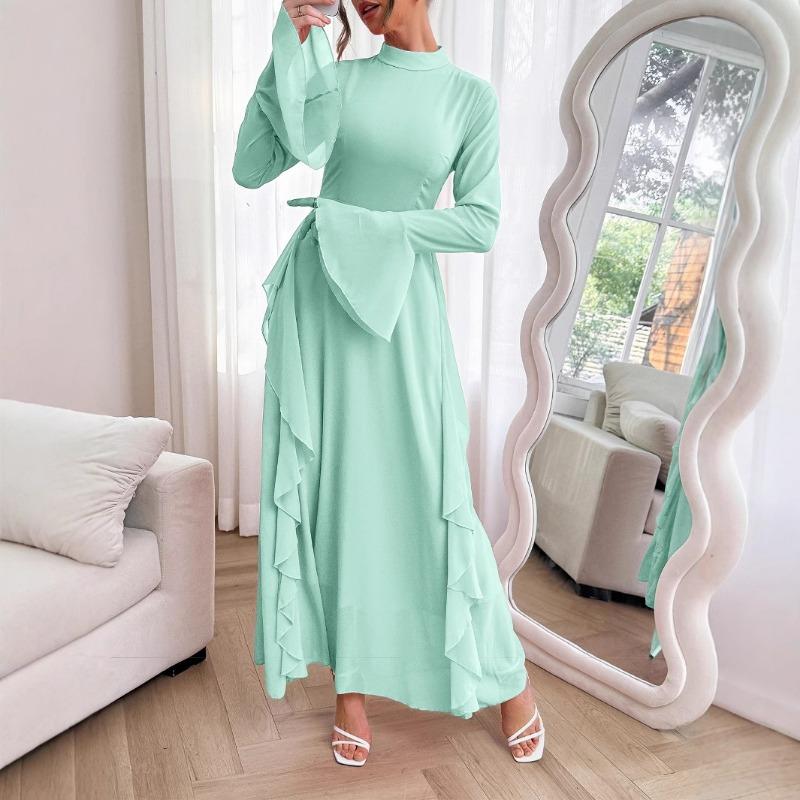 Elegant and Stylish Round-neck Dress for Women's Spring and Summer
