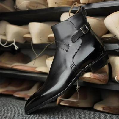 Moda Masculina Botas Clássicas de Tornozelo PU Casual Negócios Versátil Alta Qualidade Botas Chelsea Botas de Festa para Banquete Tamanho 38-48 Botas Masculinas