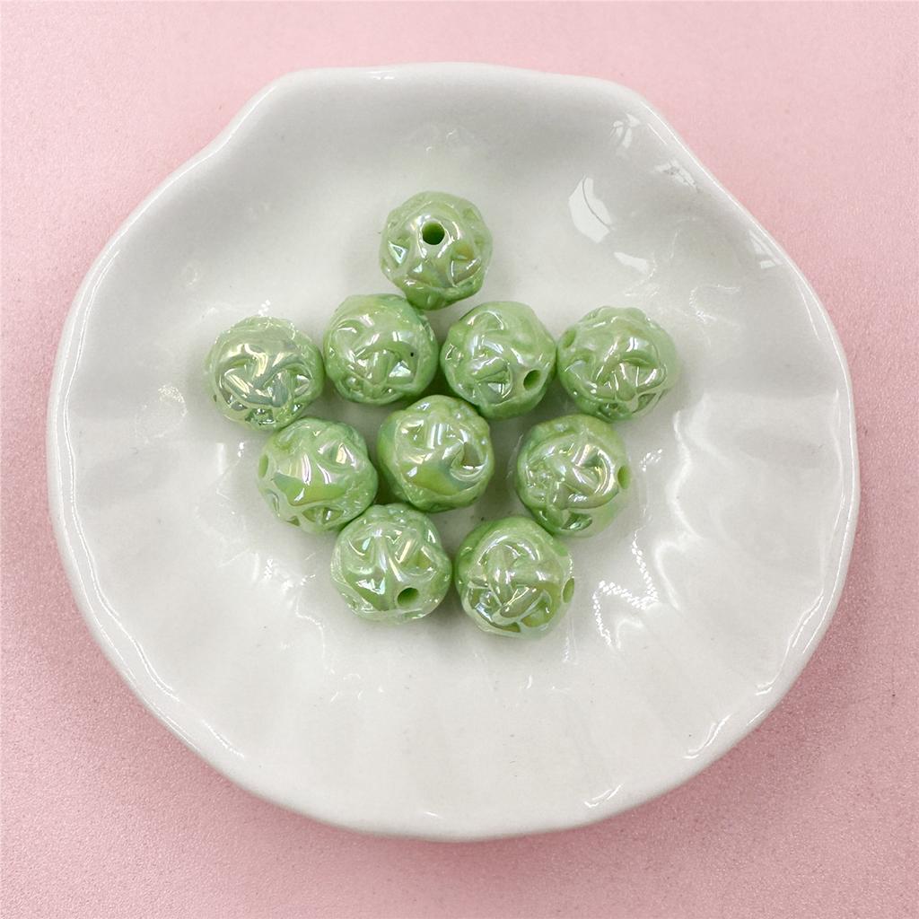 Handmade Accessories Bracelets Fashion DIY Jewelry Making For Key Chain Necklace 10PCS 11.1mm Yarn Ball Loose Beads Acrylic