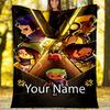 Custom Name Valorant Theme Printed Blanket - Perfect for Couch, Bed, Travel & Outdoor Use | Machine Washable, Cozy & Durable.
