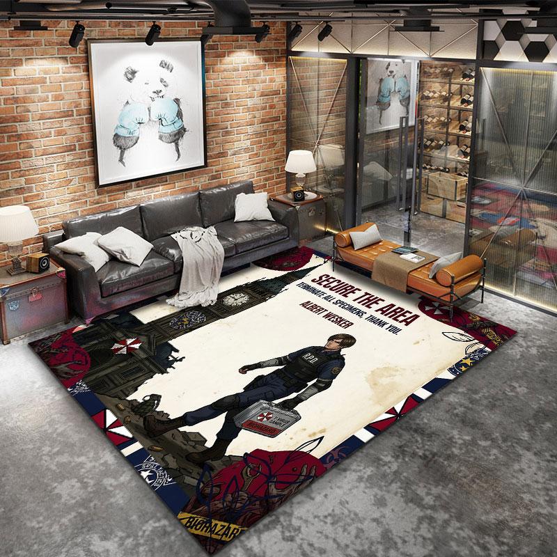 Resident Evil Carpet Rug For Living Room Bedroom Home Sofa Decoration Kids Play Nonslip Floor Mat