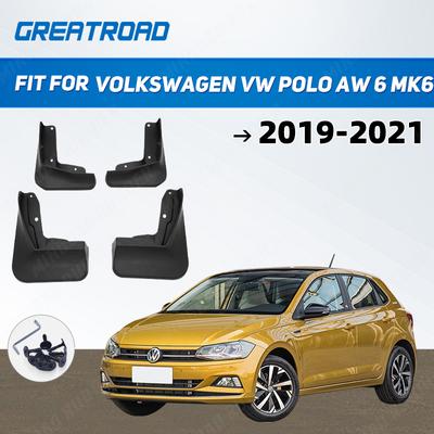 Car Mud Flaps Front Rear Mudguards Splash Guards Fender Mudflaps For Volkswagen VW Polo AW 6 MK6    Set Dirty