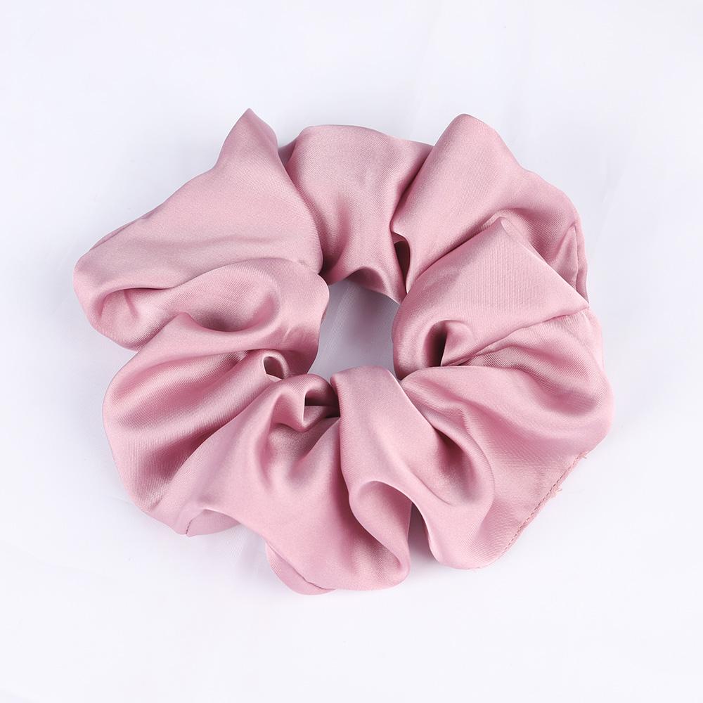 Silk Satin Scrunchies Elastic Hair Bands Women Girls Ponytail Holder Hair Ties Headbands High Quality Hair Accessories Fashion