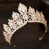 Elegant Baroque Queen Tiaras Luxury Rhinestone Diadem Zinc Zinc Alloy Princess Crown  Birthday Party