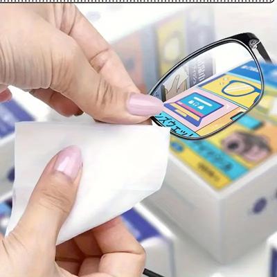 10–100 Stück Premium-Brillenreinigungstücher, streifenfrei, fusselfrei, antistatisches Tuch für Brillen, Handybildschirme und -linsen, Einweg, tragbar