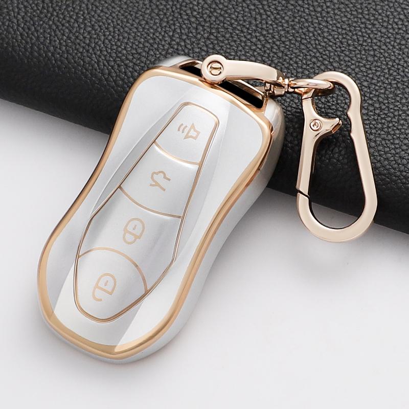 Soft Tpu Car Key Case Cover Shell Fob For Geely Azkarra Tugella Fy11 Atlas Pro New Emgrand Gs X6 Suv Ec7 Accessories