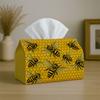1pc of Vintage-Style Decorative Tissue Box Featuring a Bee Design, Suitable for Dining Napkins, Perfect for Living Room Tables, And Can Also Be Used I