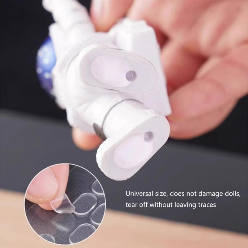 Double Sided Dots Tape Invisible Clear Adhesive Dots Sticker Strong Adhesion for Display Toy Models and Cartoon Figures