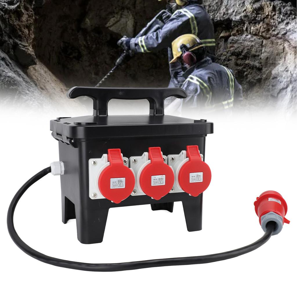 Power Distribution Unit Portable Outdoor Compact Construction Site Power Distributor with Cable