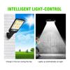 Solar Powered High Brightness Street Light IP65 Waterproof Parking Lot Light Remote Control 3 Modes for Yard Garage Sports Court