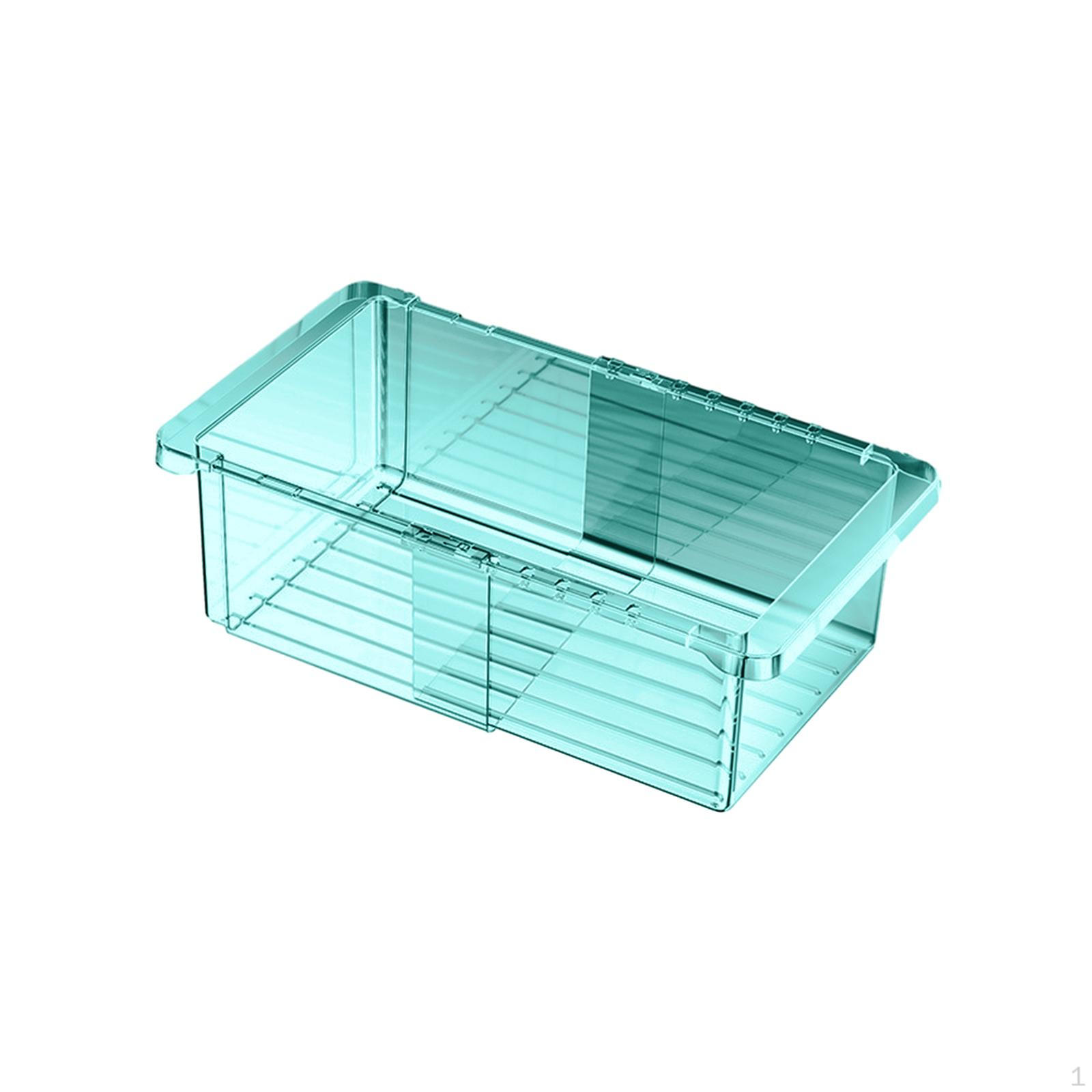 

Косметический органайзер для макияжа Настольный Выдвижной Экономящий место Портативный Ювелирные Изделия Clear Blue