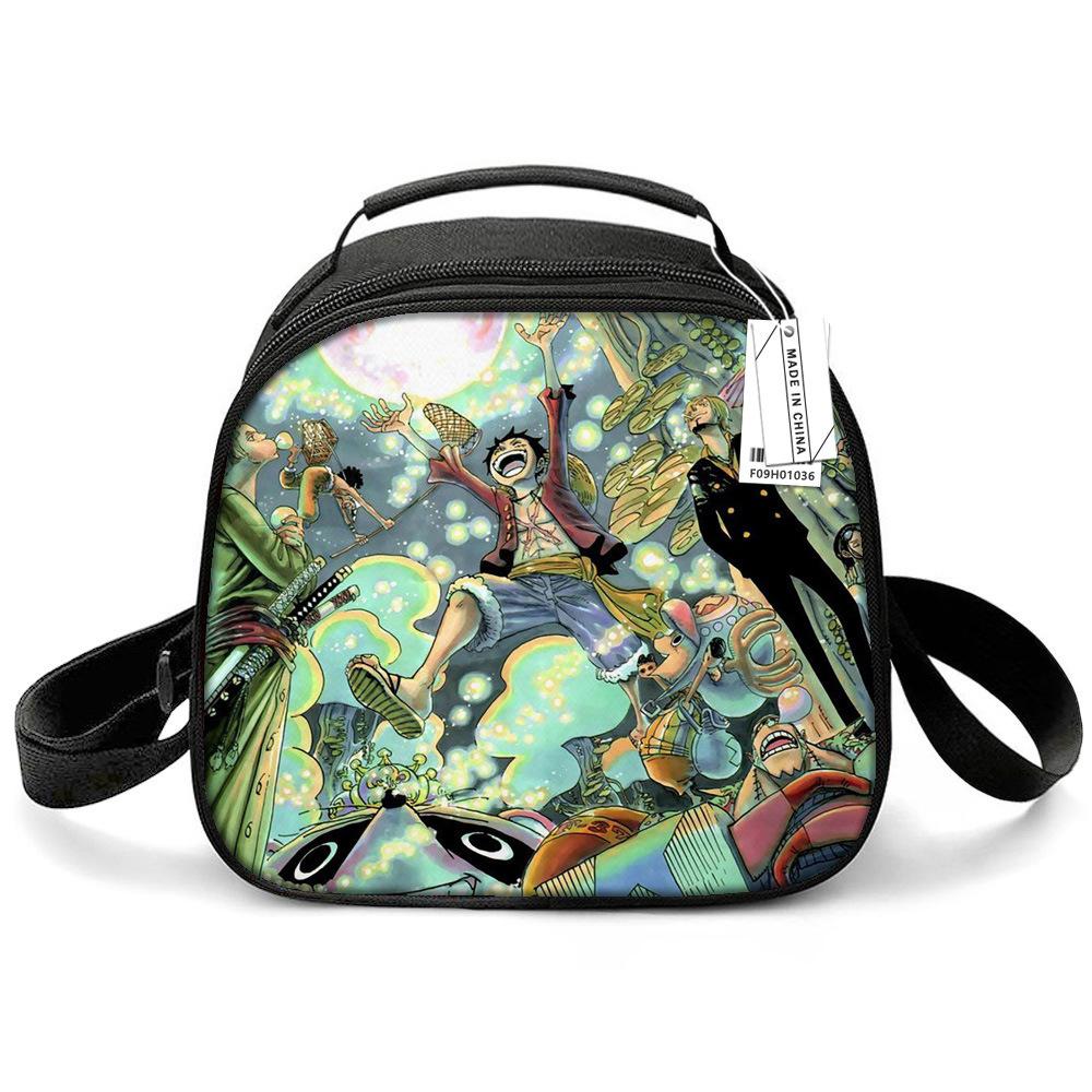 Animation Lunch Box Thermal Insulation Bag Lunch Bag Student Thickened Aluminum Foil Nautical King Storage Thermal Insulation Meal Bag Ice Bag