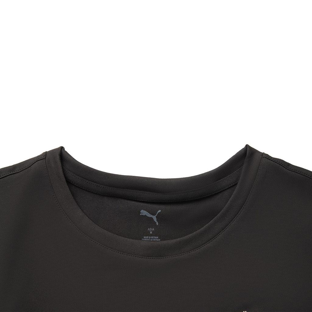 PUMA T Shirts Unisex Black/01 Crew Neck Moderate 527344-01
