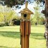 Birdhouse With Wind Chimes Round Seagrass 56x20cm