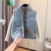 Gray Woolen High-end Sense, Thin and Thickened Down Cotton Vest 2025 Autumn Fashion Wear Outer Vest