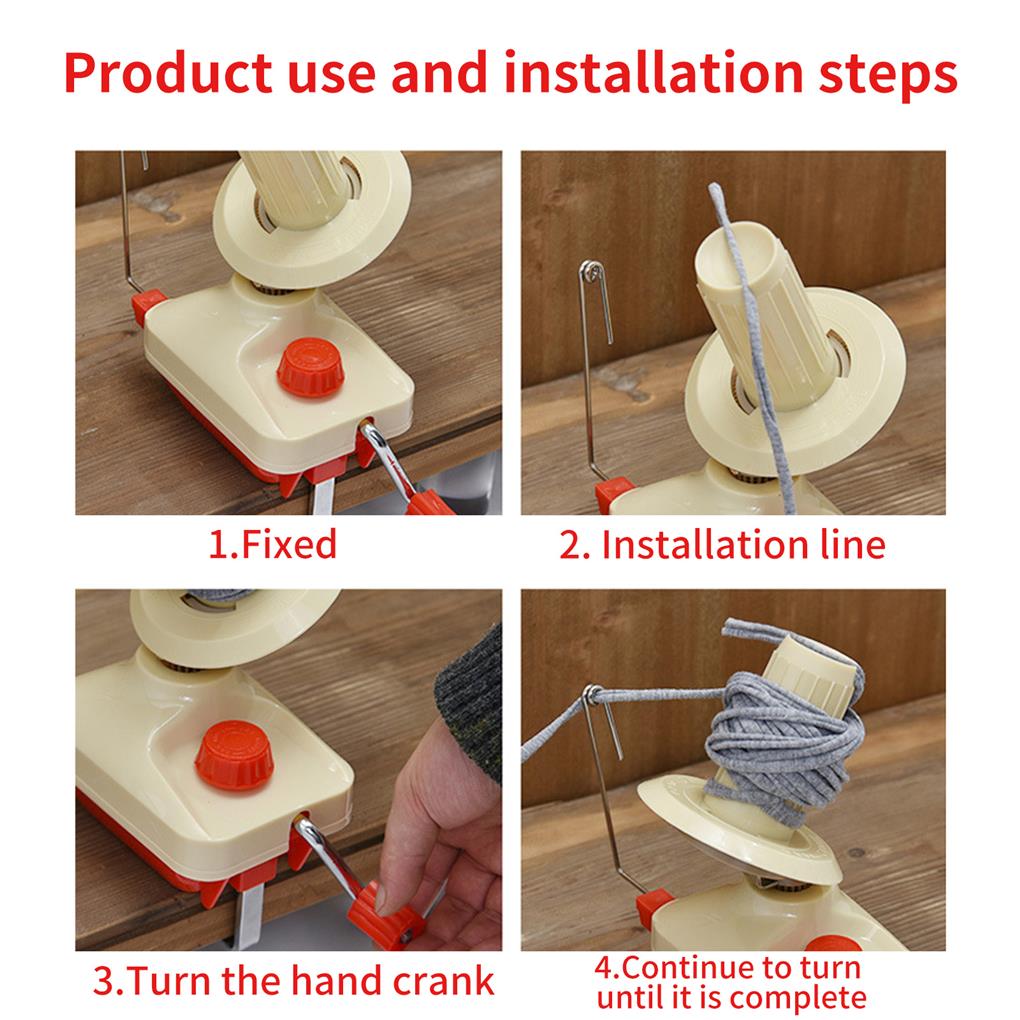 Lightweight Yarn Ball Winder Rustproof Wool Winders Household Yarn Spinner