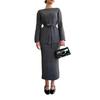 2025 Autumn Women's Round Neck Long Sleeve Knit Dress
