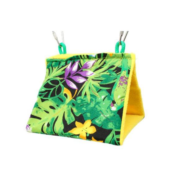 

Bird Nest Hanging Comfortable Flannel Printing Parrot Hammock for Small Pets S