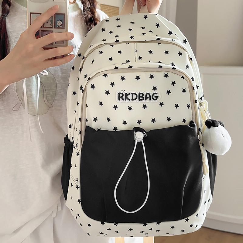 Middle School Student Schoolbag Large Capacity Backpack Nylon Computer Bag Outdoor Travel Commuter Backpack