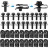 Car Body Bolts & U-nut Clips M6 Engine Cover Undertray Splash Shield Guard Bumper Fender Liner Retainer Fastener Rivet Screws