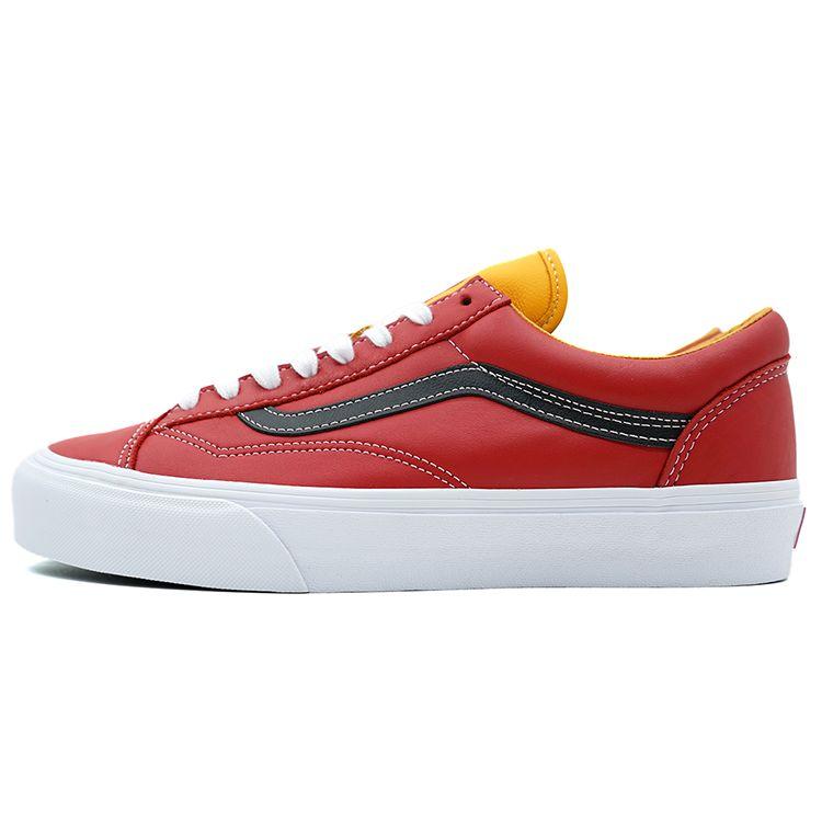 Vans Style 36 Cushioning Durable Low-Top Skate Shoes Unisex Sneakers Red Black VN0A5FC34Z4
