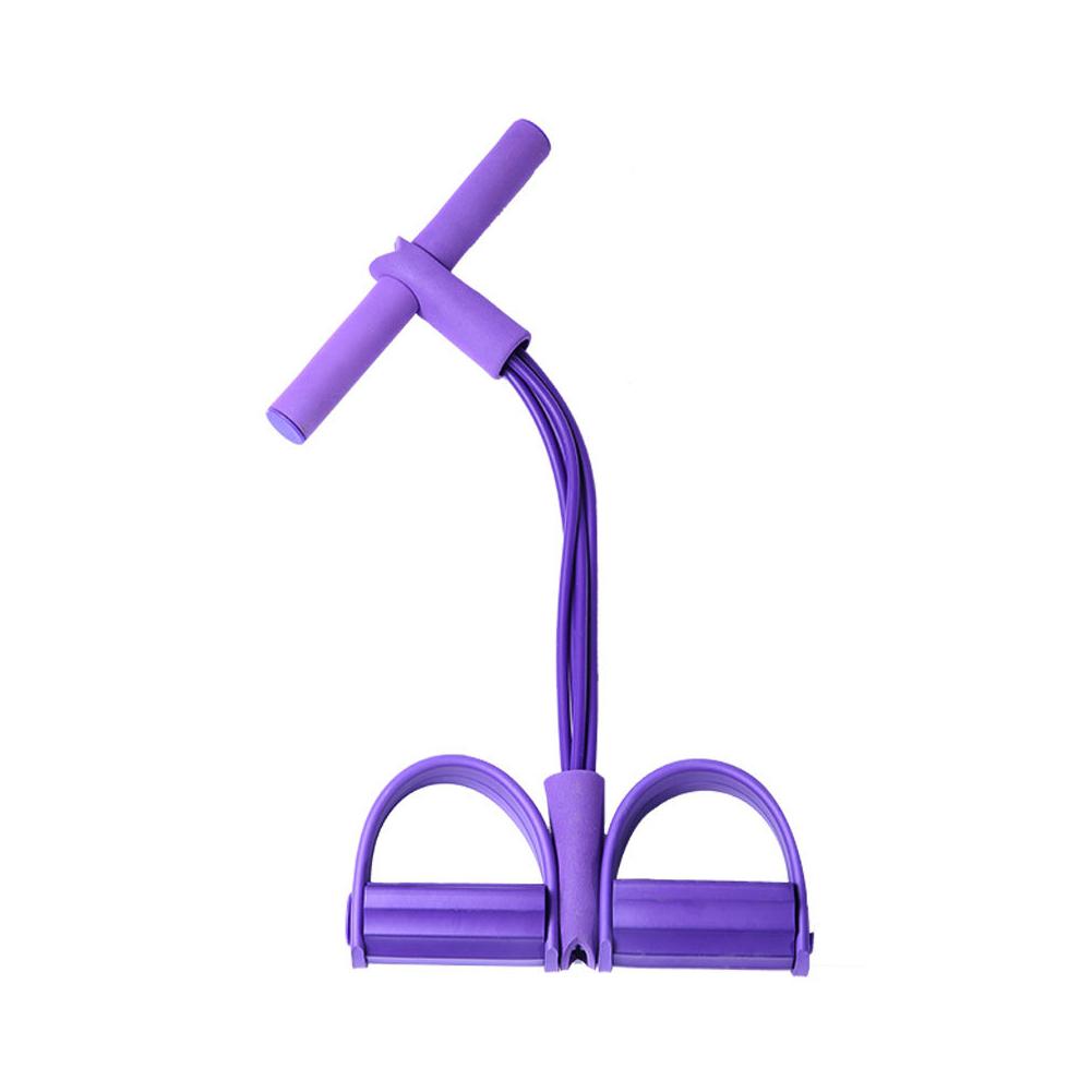 1PCS Fitness Gum 4 Tube Resistance Bands Latex Pedal Equipment Elastic Exerciser Sit-up Expander Bands Yoga Rope Pull