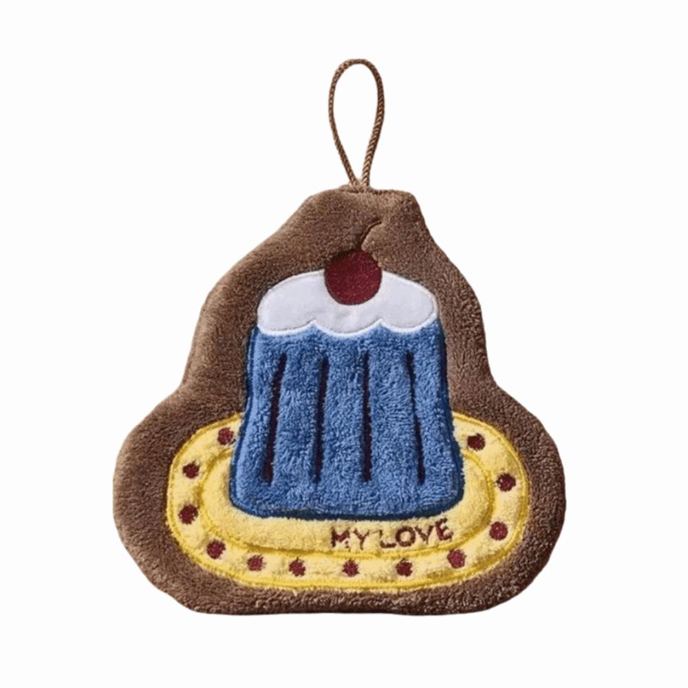 

Soft Washing Hand Face Towel Thickened Absorbent Hanging Towel Home Decor Style 2