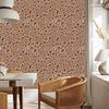 Red Velvet Leather Wallpaper Gold and Beige for Living Room and Bedroom 50x1000