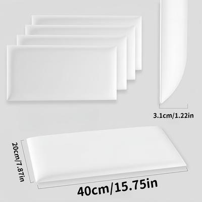 1PC Stick-On Wall Mounted Headboard Bed Backboard for Easy-to-Install Sound-Proofing and Decorative Bed Headboard for Bedrooms