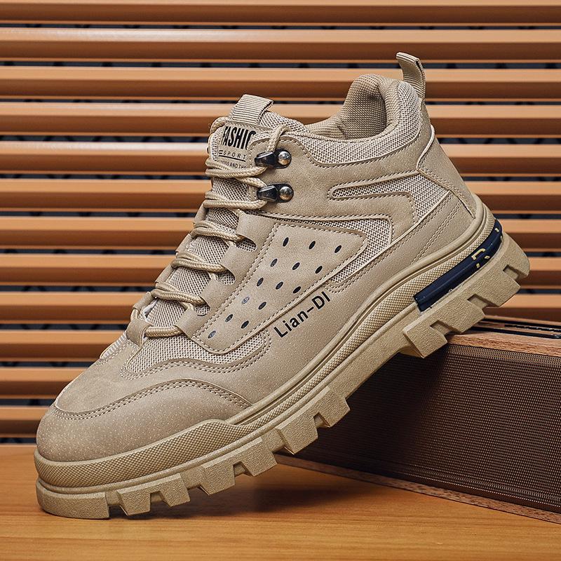 2025 Men's Spring Fashion: Korean Martin Boots - Trendy Casual British Style Work Shoes