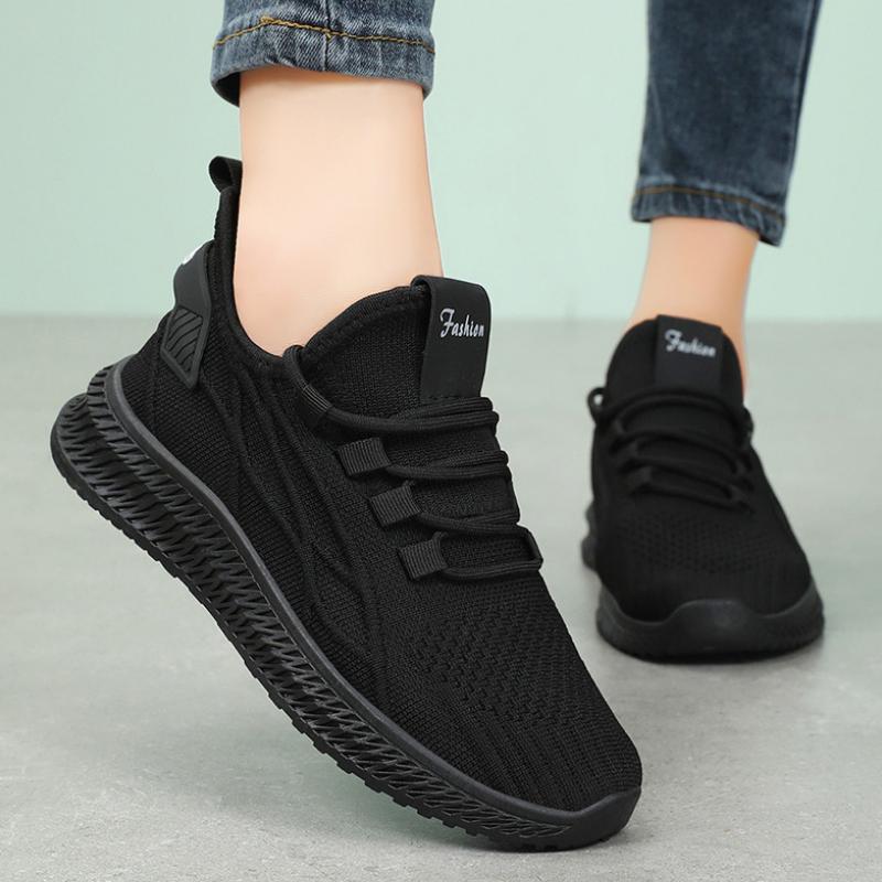 fashion Women Casual Shoes Breathable Walking Mesh Lace Up Platform Vulcanized Shoes Female Outdoor Running Sneakers Trainers Ladies