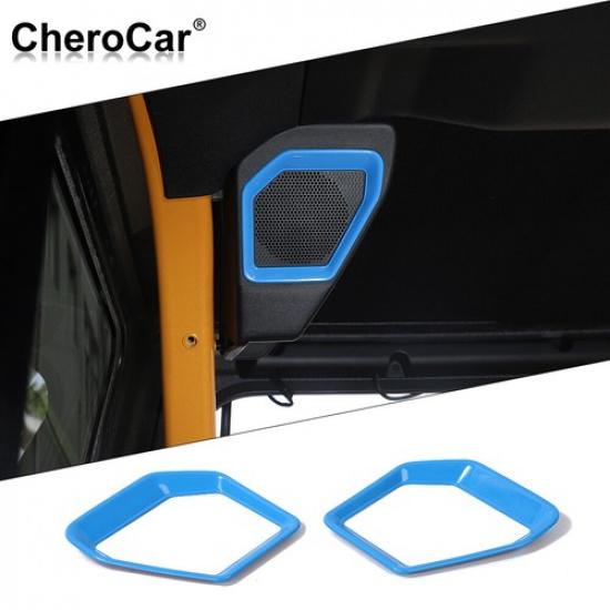 2xLight Blue Rear Trunk Speaker Trim Cover Accessories Parts for Ford Bronco