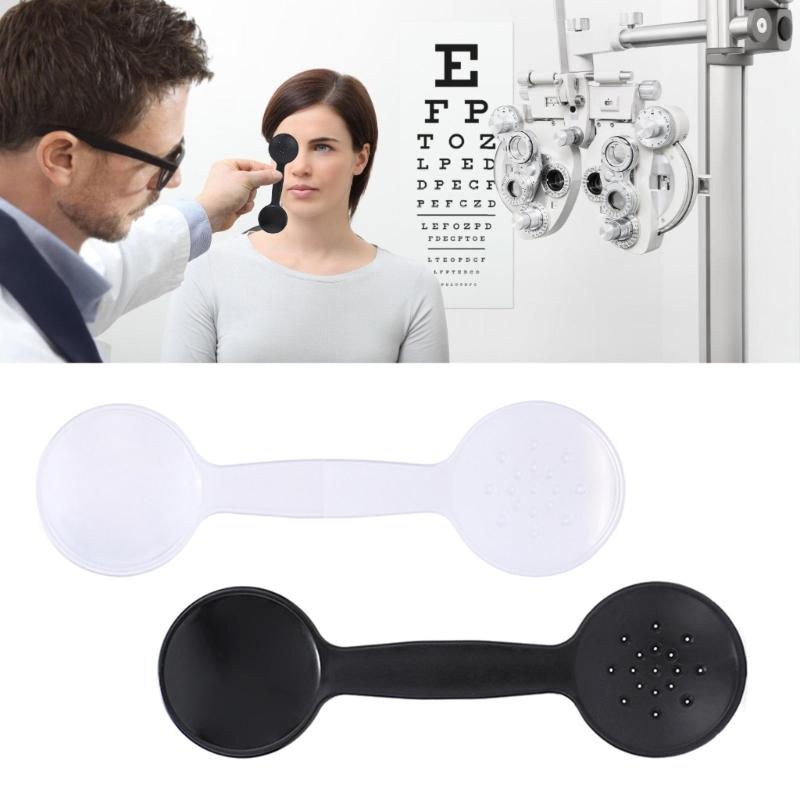 Professional Occluder Eye Exam Tool Pin Hole Occluder Handheld Optometry Instrument Test Occluder White/Black
