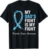 Prostate Cancer Awareness Light Blue Ribbon Dad Survivor T-Shirt Unisex T-Shirt