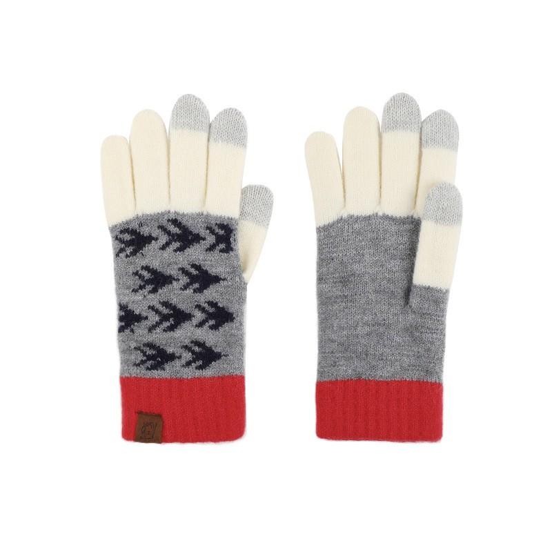 Japanese Style Knit Touchscreen Gloves Winter Warm Wool Blend Men Women Outdoor Cycling