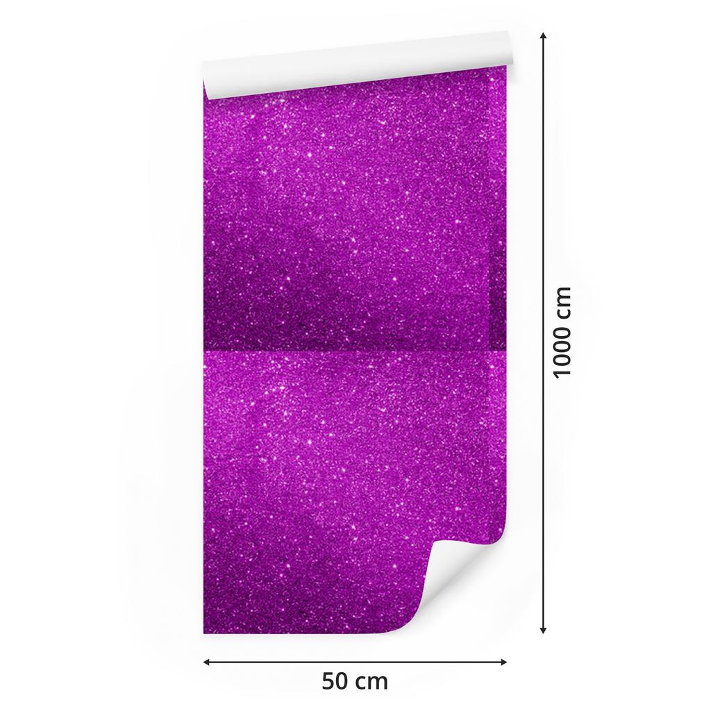 Purple and plum glitter wallpaper for living room and bedroom 50x1000