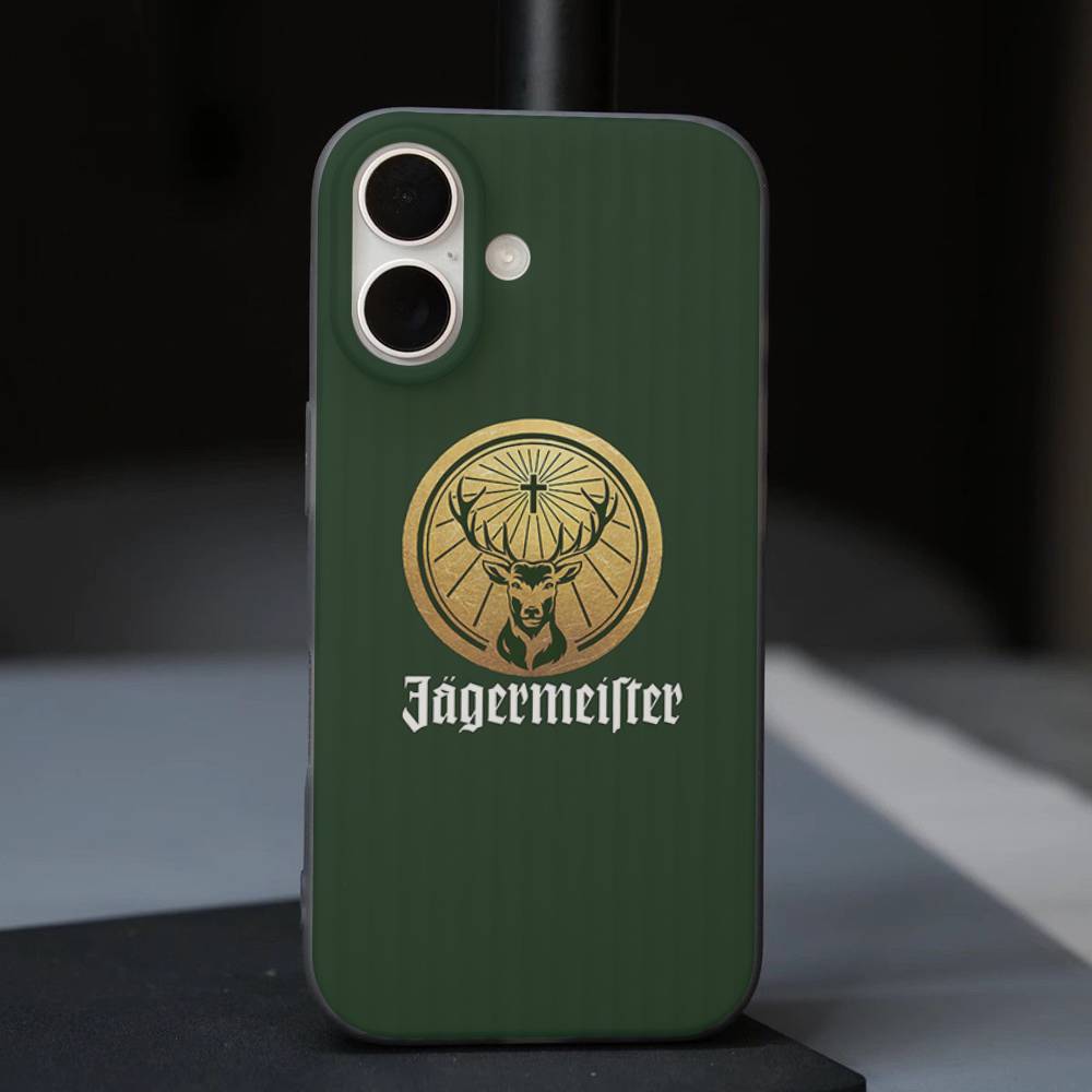 Hi J-Jagermeister Logo For IPhone 16 15 14 13 12 11 17 Pro Max Plus Wave Corrugated Phone Case Anti Drop Cover