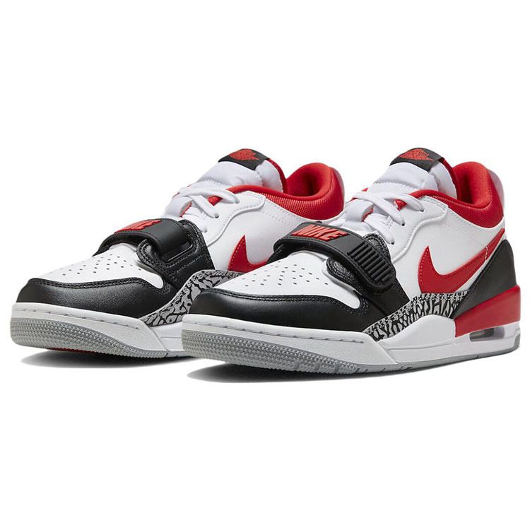 Air Jordan Legacy 312 Low Black Toe Men Sneakers White Fire-Red Wolf-Grey CD7069-160