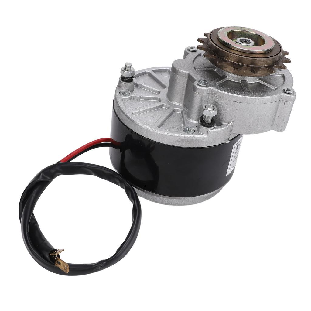 Brushed DC Motor 36V 350W High Torsion 3000RPM Left Gear Brushed Electric Motor for Electric Bicycle Small Motorcycle