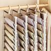 1Pc Stainless Steel Space-Saving Foldable Pants Hangers for Jeans, Leggings & Trousers - Closet Organizer