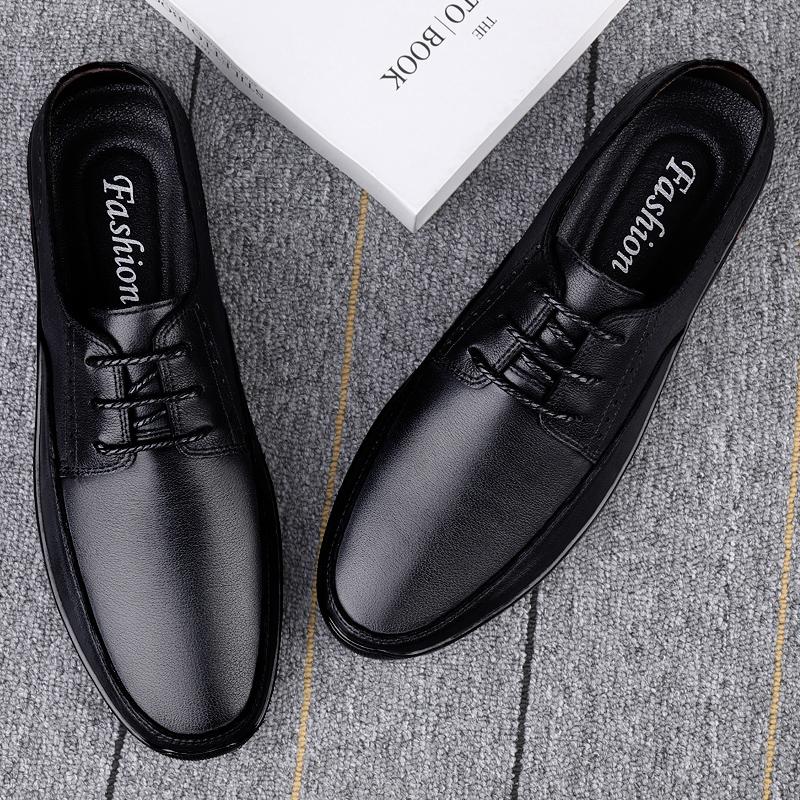 

Fashion Genuine Leather Men Designer Business Oxford Shoes Luxury Brand Comfort Flats Shoes Breathable Men Driving Lace-up Walking Shoes 46 чёрный
