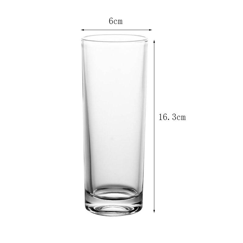 1pcs Advanced Style Multiple Capacity Juice Beverage Cups Het-resistant Round Transparent Glass Cups Hotel Restaurant Water Cups