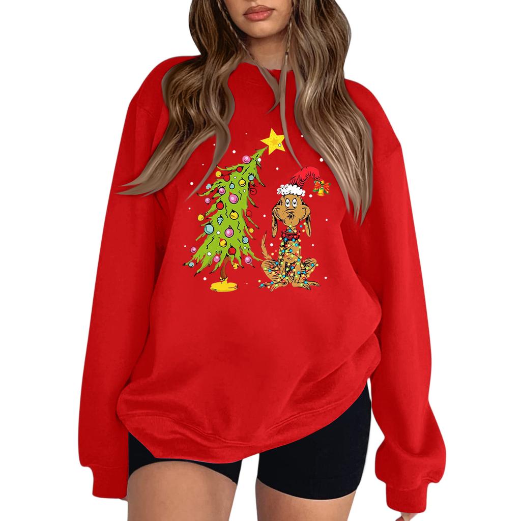 Crewneck Sweatshirt For Women Fall Graphic Sweatshirts Vacation Long Sleeve Drop Shoulder Pullover