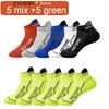 6-10 Pairs High Quality Socks Men's Summer Man Short Socks Breathable Ankle Socks Cotton Sports Socks Black Thin Cut Run Men