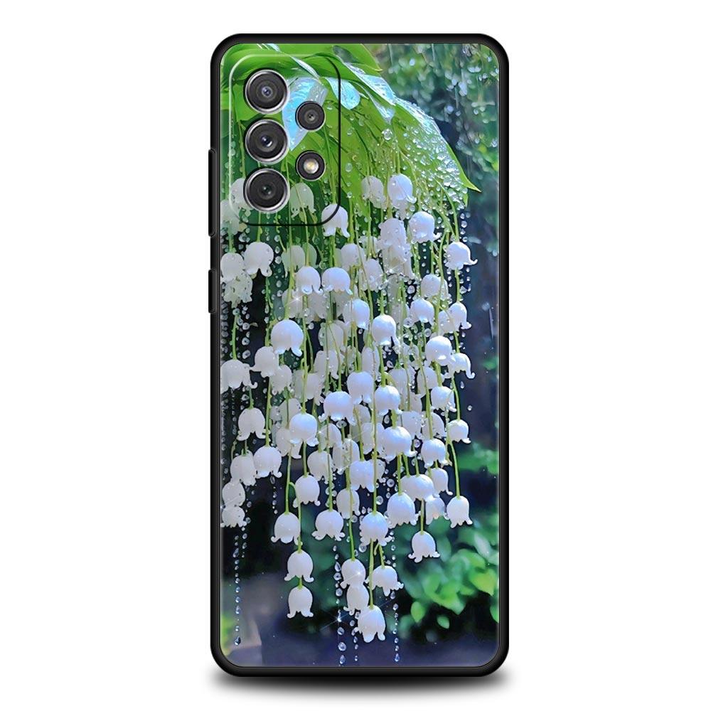 Lily Of The Valley Clear Floral Phone Case for Samsung Galaxy A55 A35 A15 A14 A13 A25 A54 A51 A71 A72 A73 A32 A52 A41 Soft TPU