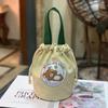 New Canvas Bundle Portable Tote Bag Thermos Cup Braised Cup Protective Bag Thermal Insulation Bucket Bag Handheld Mom Bag