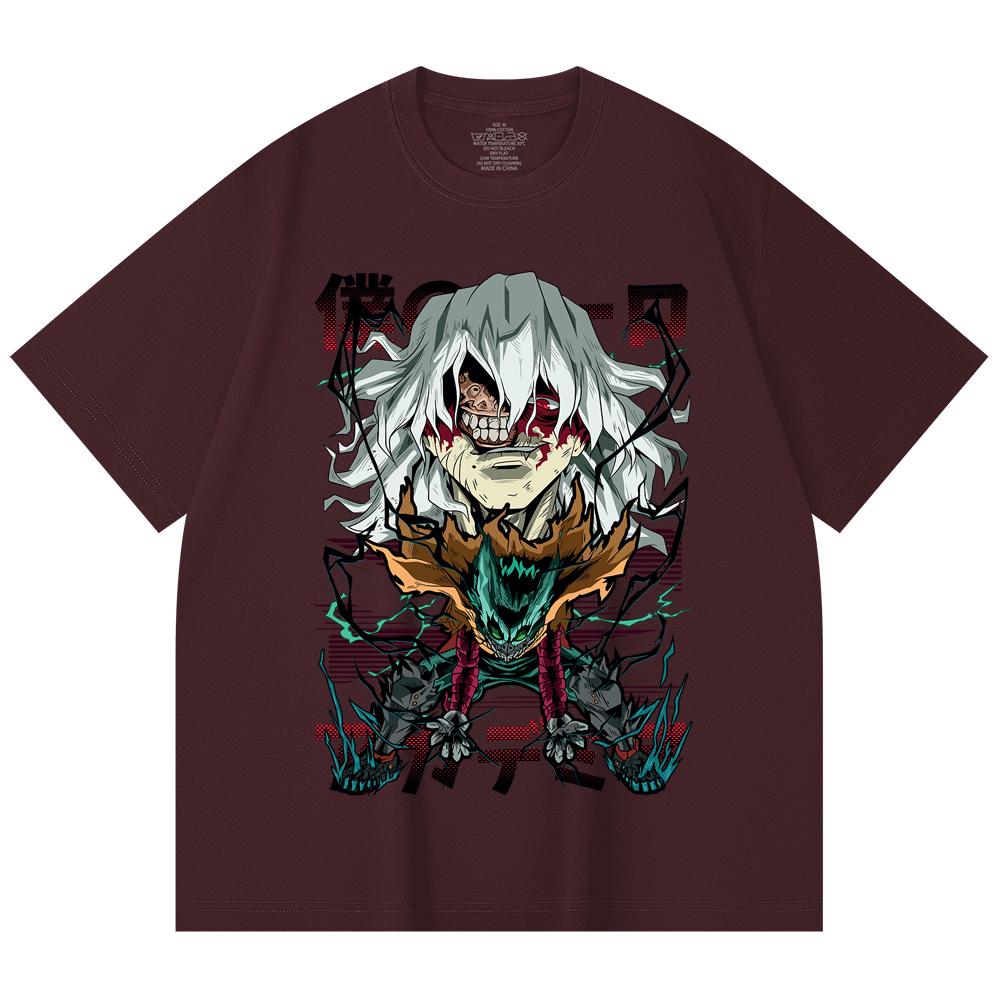230 Gsm 100 Cotton My Hero Academia V9 Shigaraki Print Unisex Heavy Cotton T Shirt 2XL 1560₽