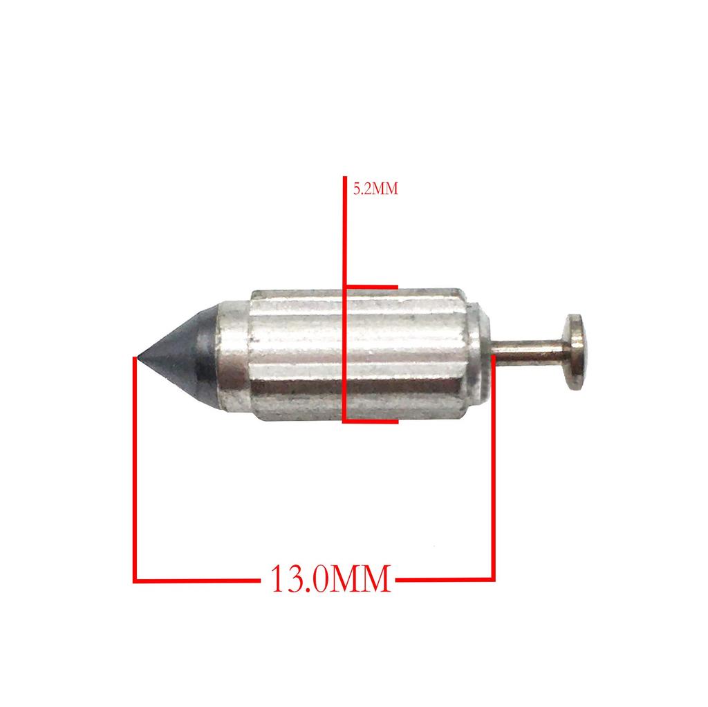 Set of 4 Universal Carburetor Float Valves, High Quality and Durable Overflow Prevention for Cab (5.2*13.0mm)