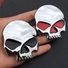 Metal Skull Car Emblem Sticker for Hood, Tail, and Body Modification