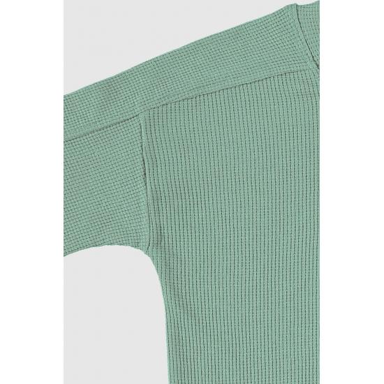 Waffelstrukturierter Shorts-Kinderanzug